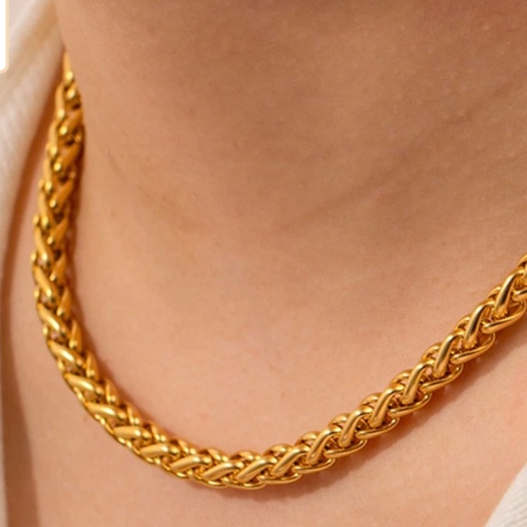 Jewelry - ✨ Uworld 1pc 18k Gold Plated Personality Fashion Stainless Steel Necklace🎁